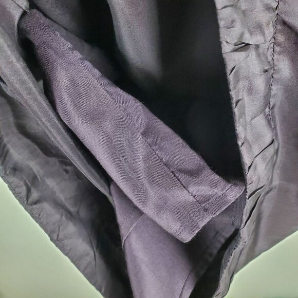 Anthropologie Dress Small Purple 100% Silk Sheath Beaded Statement Collar - Picture 5 of 11